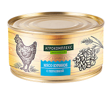 Мясо куриное с перловкой