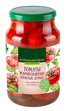 Томаты маринованные красные, бурые 